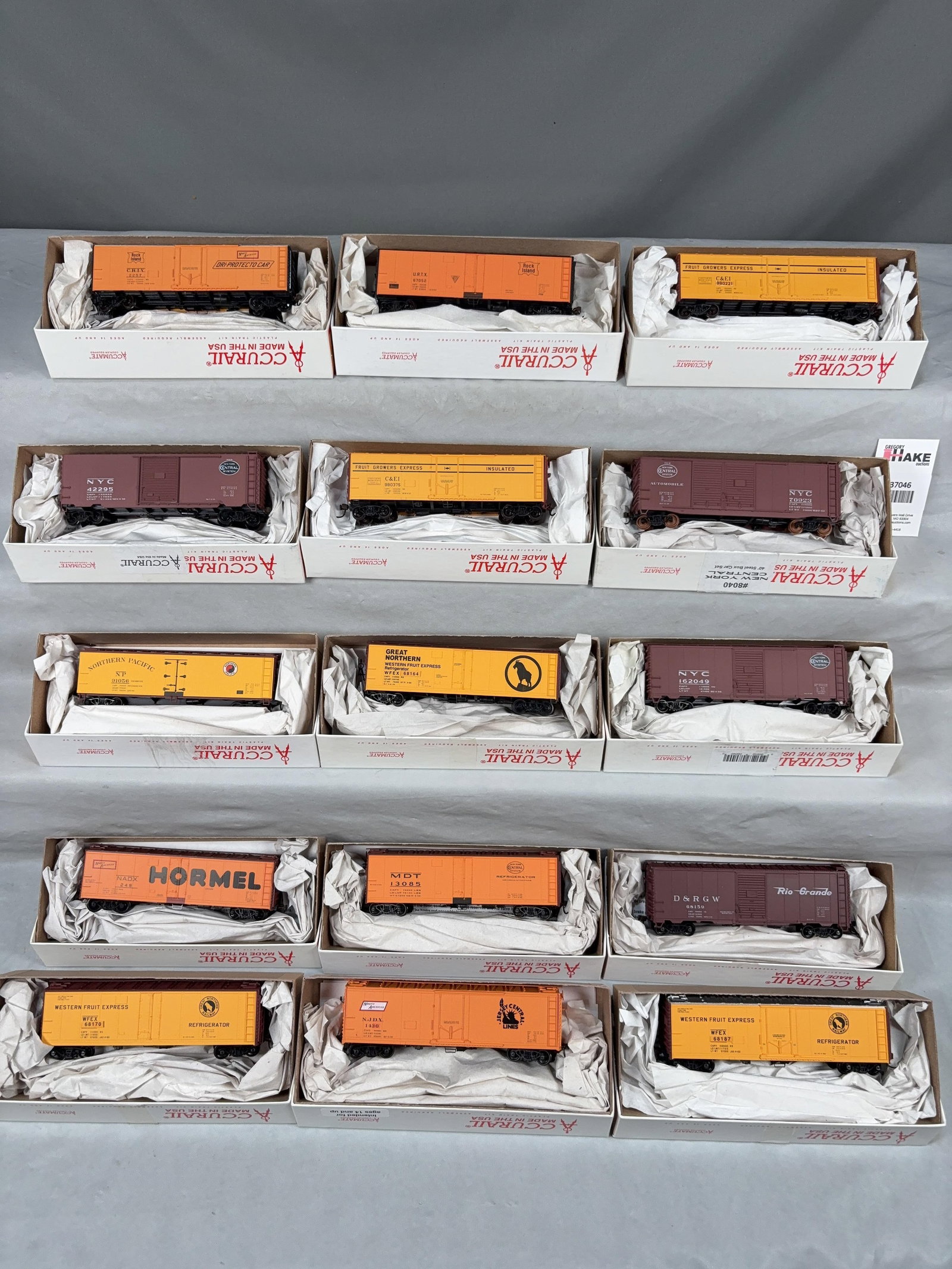 15 Accurail Freight Cars w/OB - 2