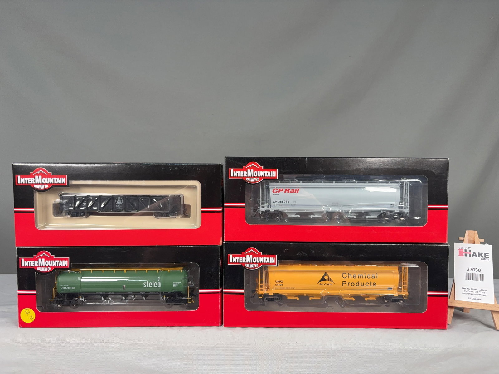 4 InterMountain Railway Co. Hopper/Gondola Cars w/OB - 2