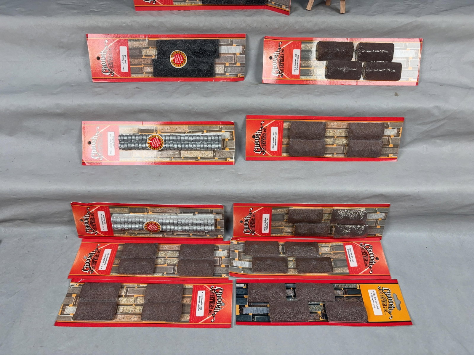 11 Chooch Enterprises Iron Ore & Coiled Wire Loads in original packages: 11 Chooch Enterprises Iron Ore & Coiled Wire Loads in original packages, C9. Size 12x11x3