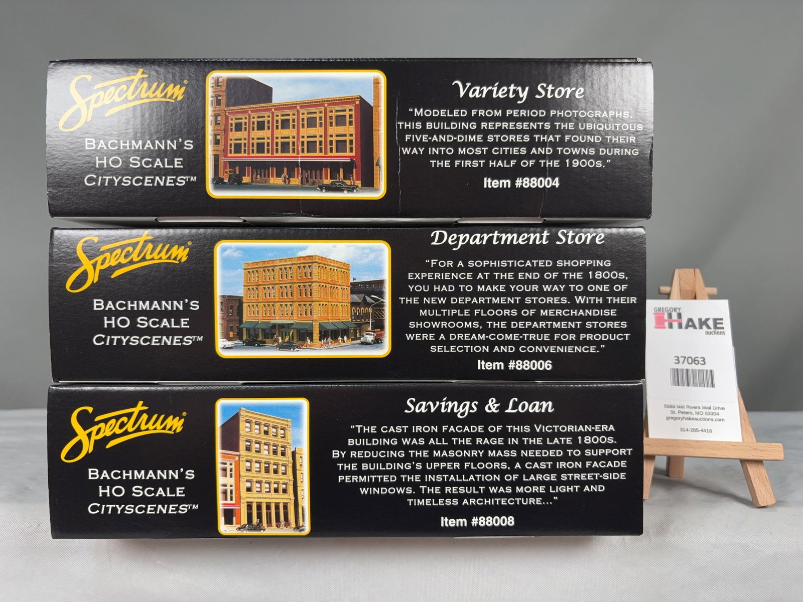 3 Spectrum Bachmann's HO Scale Cityscenes Building Structure Kits w/OB (1 of 2)