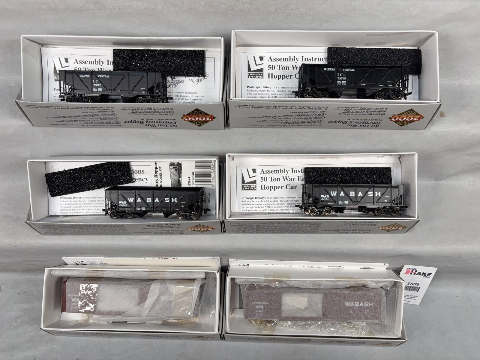 Proto 2000 Series Box Car & Hopper Model Kits w/OB - 2