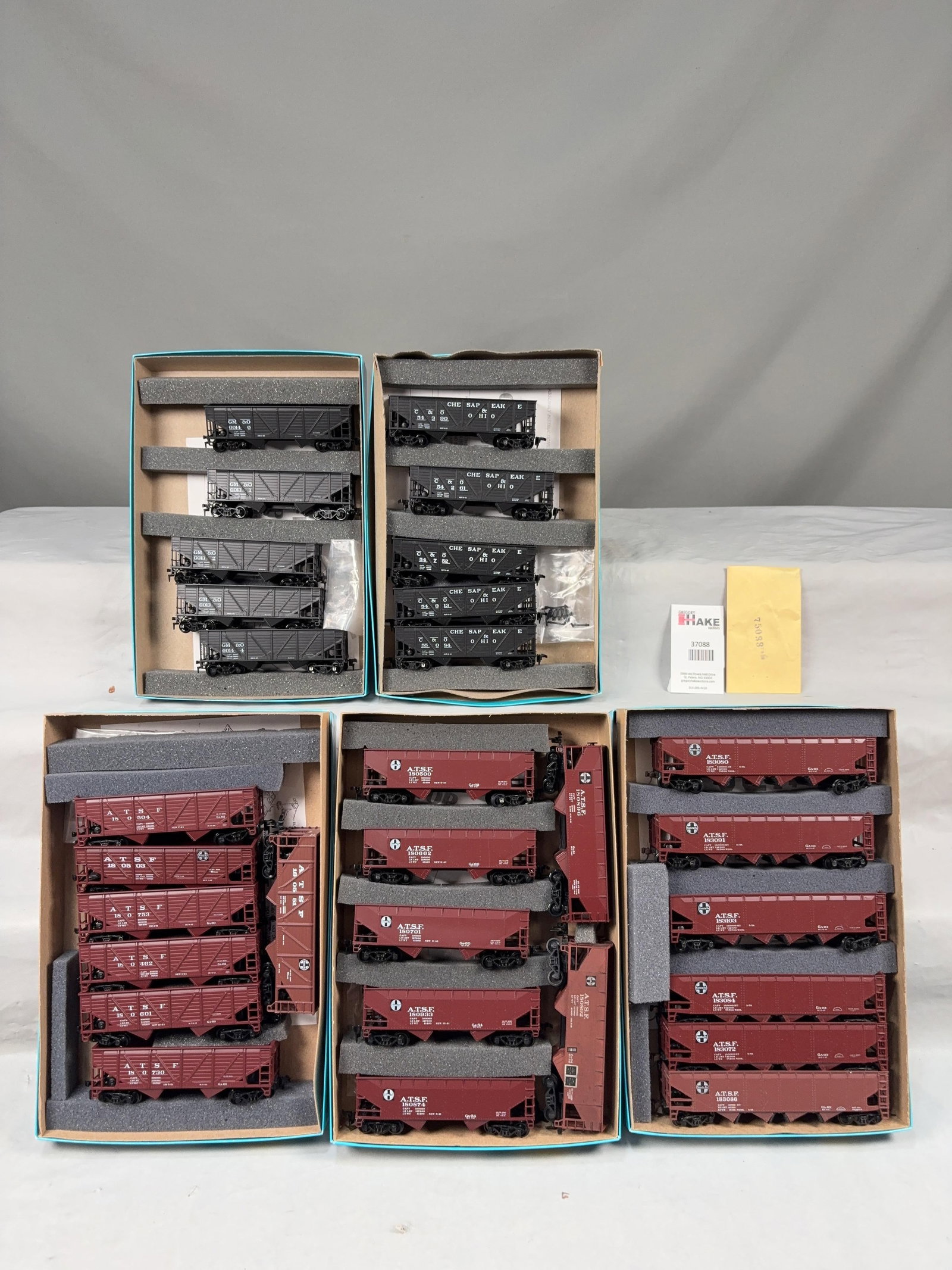 5 Athearn Hopper 5 Packs w/OB - 2