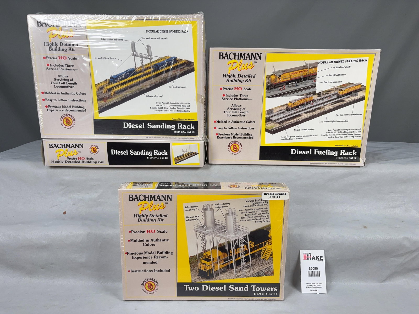 4 Bachmann Plus Building Kits w/OB - 3