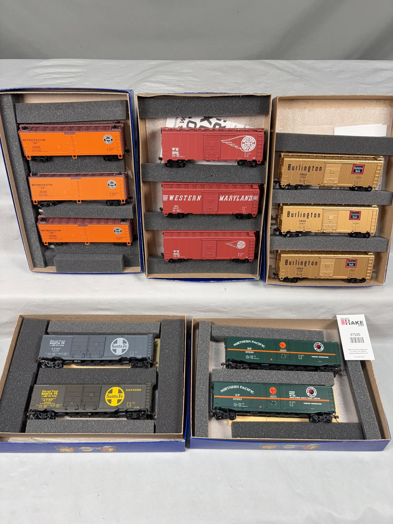 5 Athearn Reefer & Box Cars Sets w/OB - 2