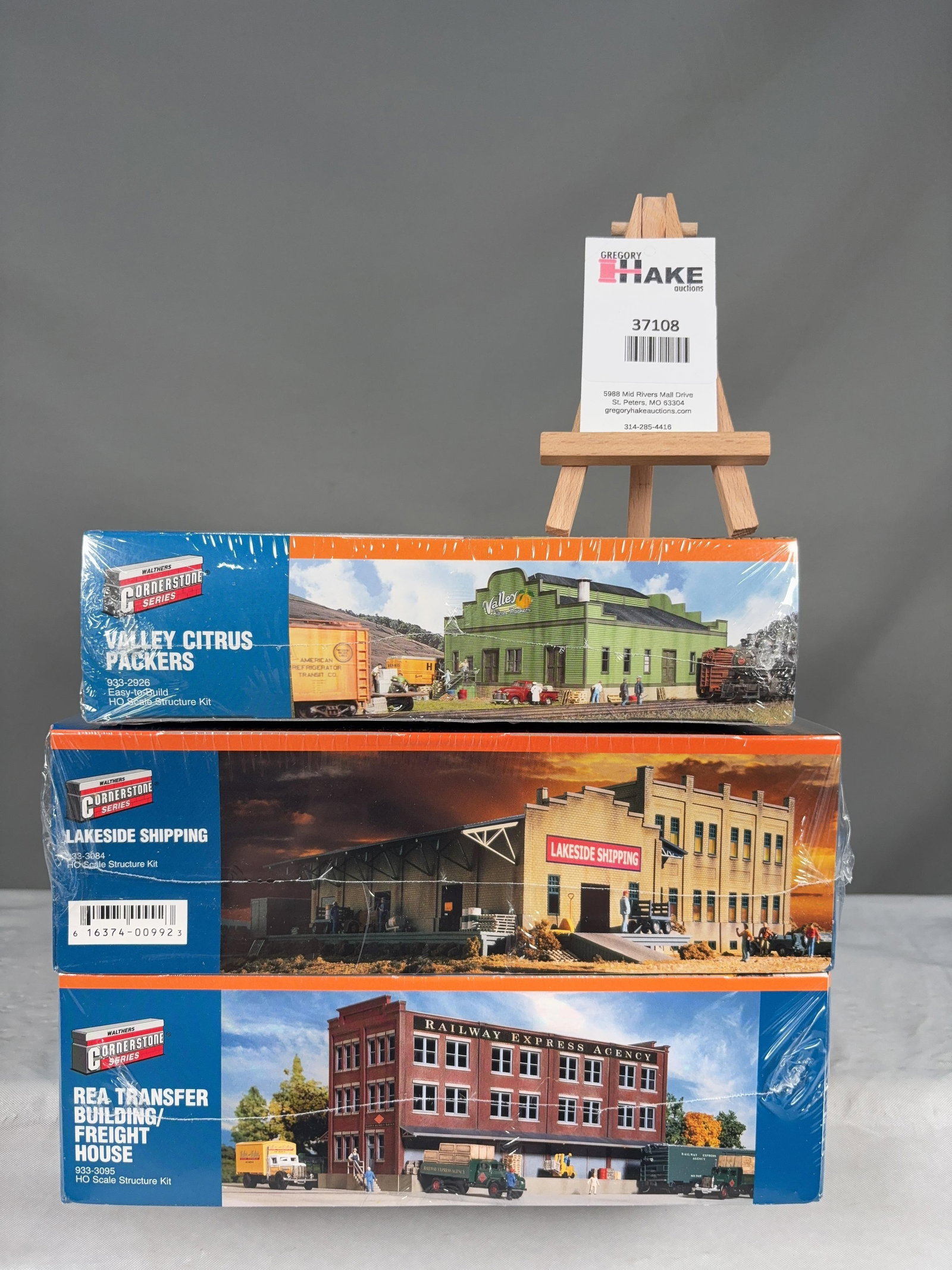Walthers Cornerstone Series Building Structure Kits w/OB: Walthers Cornerstone Series Building Structure Kits w/OB. Valley Citrus Packers 933-2926, Lakeside Shipping 933-3084 & REA Transfer Building/Freight House 933-3095, C9. � Size 15x11x9