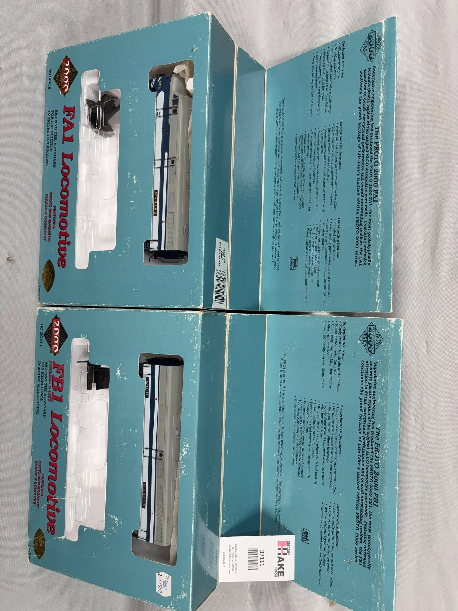 Proto 2000 Series Wabash FB1 & FA1 Locomotives w/OB - 2