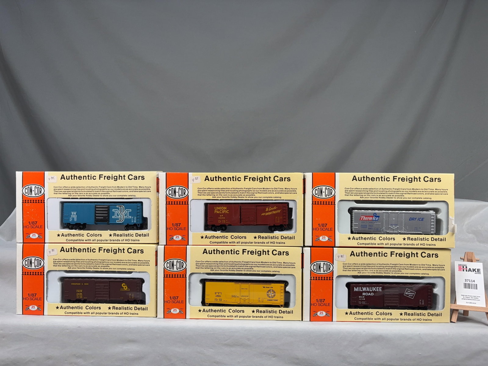 16 Con-Cor Freight Cars w/OB - 2