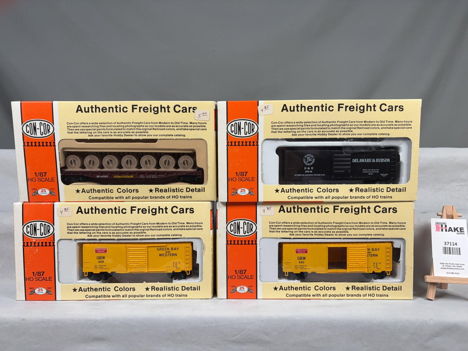 16 Con-Cor Freight Cars w/OB - 4