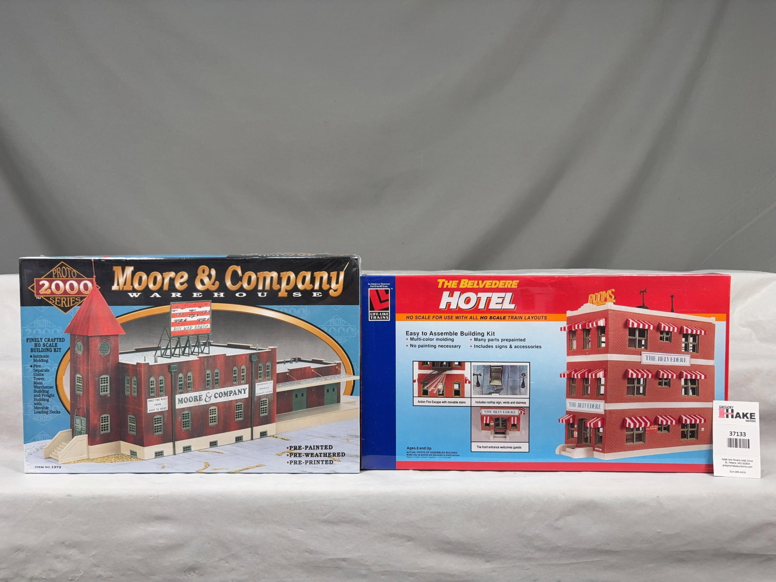 Proto 2000 Series, Life-Like Trains & Walthers Cornerstone Series Building Structure Kits w/OB - 3