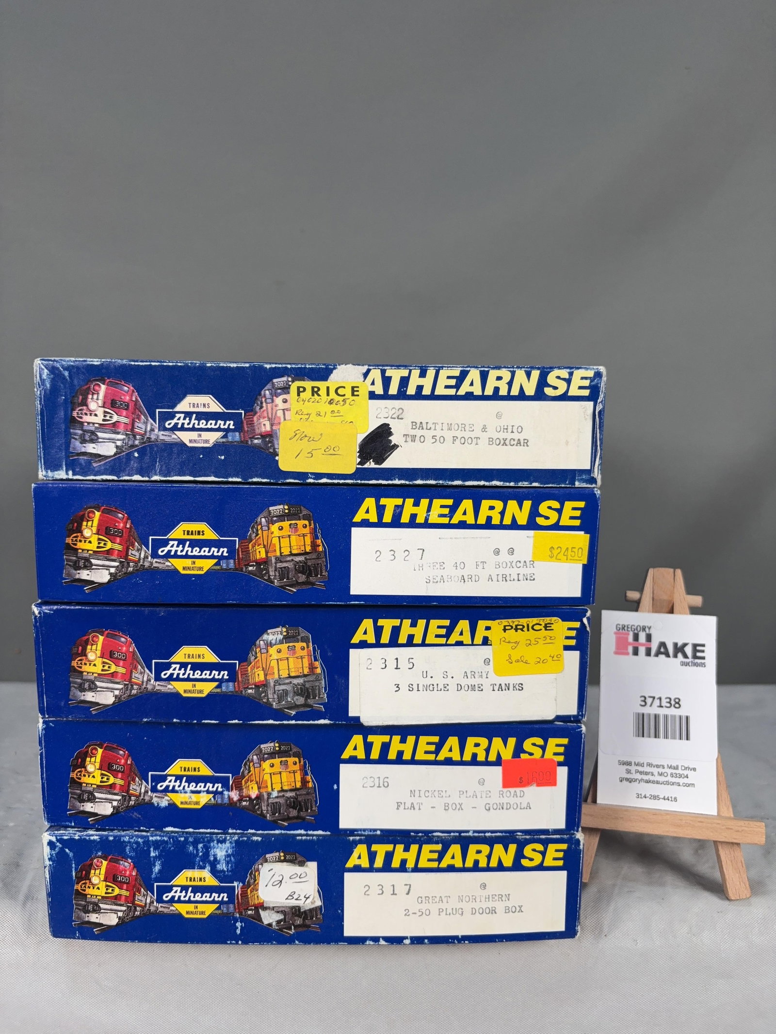 5 Athearn Freight 2 and 3 Packs w/OB: 5 Athearn Freight 2 and 3 Packs w/OB.� Please see Photos for details. � Size 11x8x8