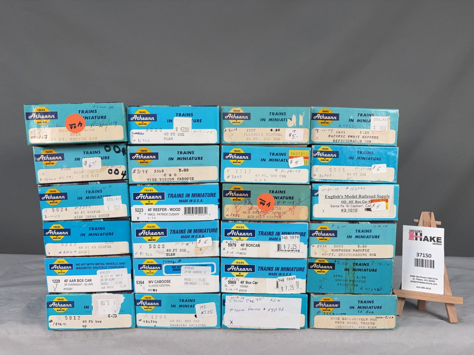 24 Athearn Freight Cars w/OB.�: 24 Athearn Freight Cars w/OB. Please see Photos for details. � Size 8x15x10