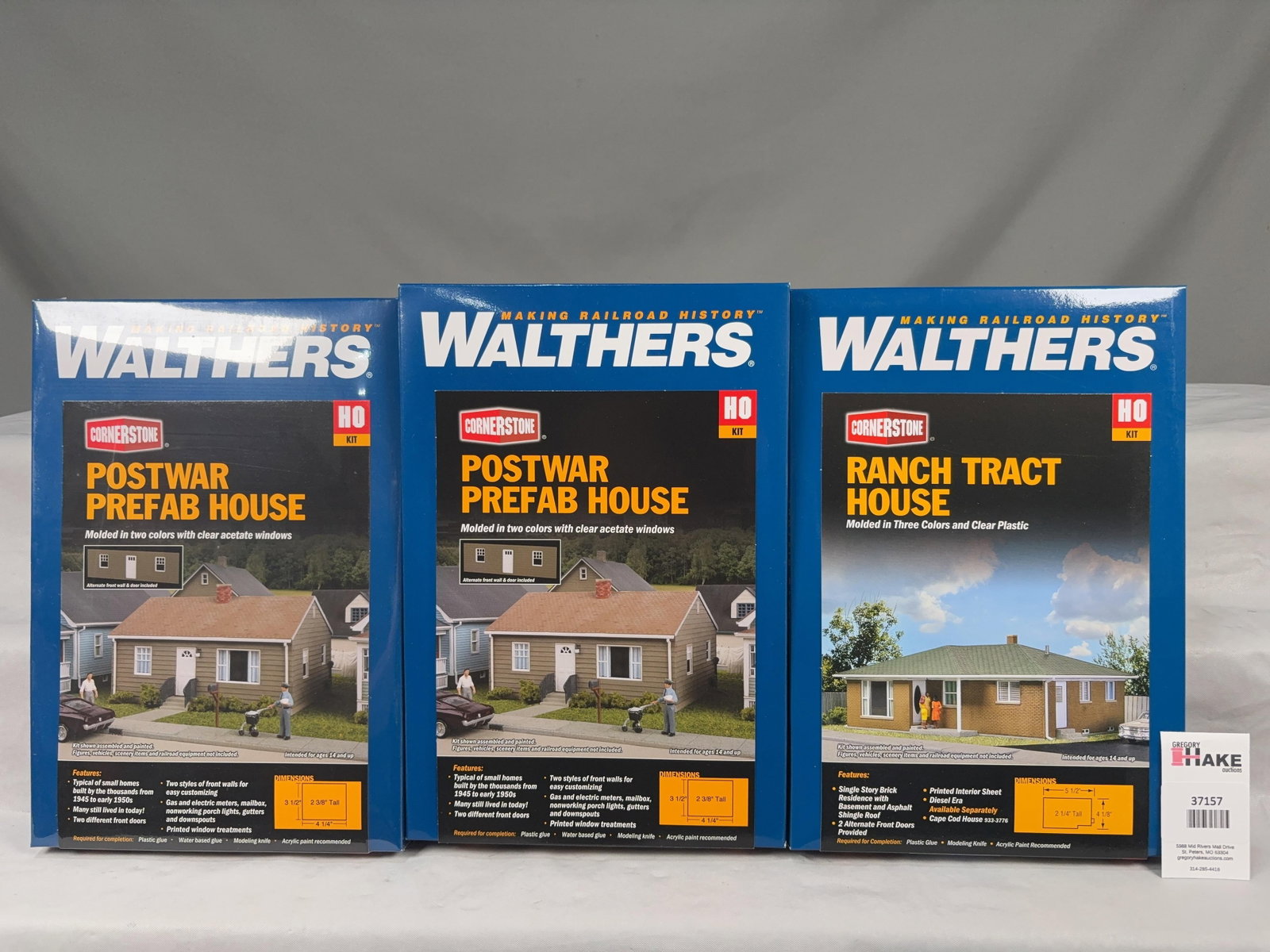3 Walthers Cornerstone Series Home Structure Kits w/OB - 2