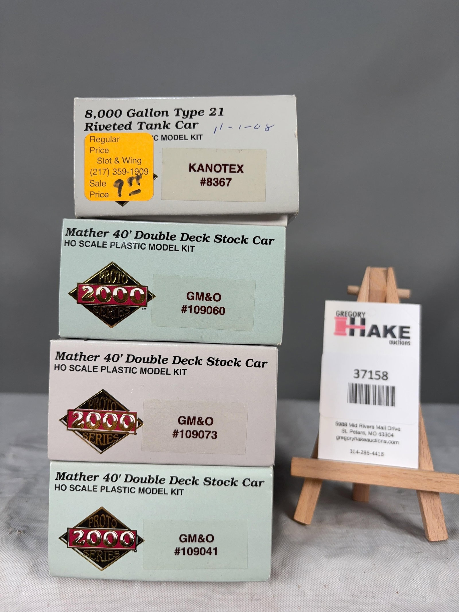 4 Proto 2000 Series Tank & Stock Cars w/OB: 4 Proto 2000 Series Tank & Stock Cars w/OB.� Please see Photos for details, C9. � Size 10x4x8