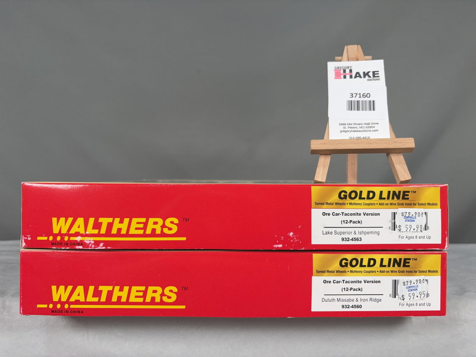 2 Walthers Gold Line Ore Car Taconite Version 12-Packs w/OB: 2 Walthers Gold Line Ore Car Taconite Version 12-Packs w/OB. Duluth Missabe & Iron Ridge 932-4560, Lake Superior & Ishpeming 932-4563, C9. � Size 14x12x4