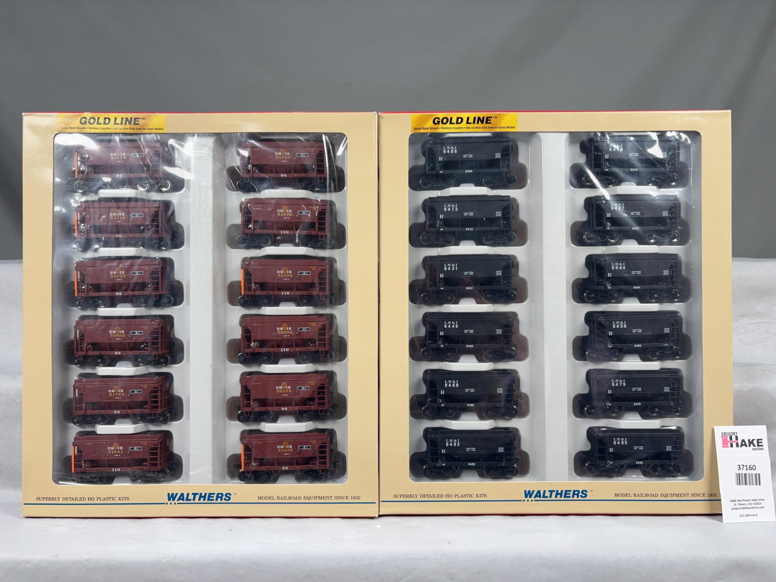 2 Walthers Gold Line Ore Car Taconite Version 12-Packs w/OB - 2