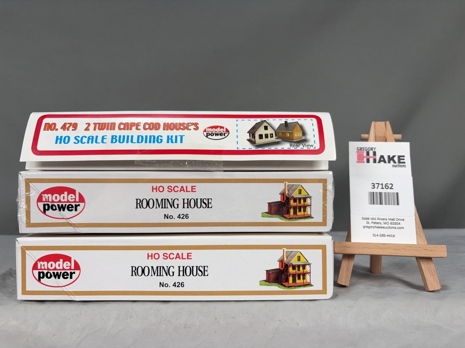Model Power Building Kits w/OB: Model Power Building Kits w/OB. (2) Rooming Houses 426, Twin Cape Cod Houses 479, C9. � Size 10x9x5