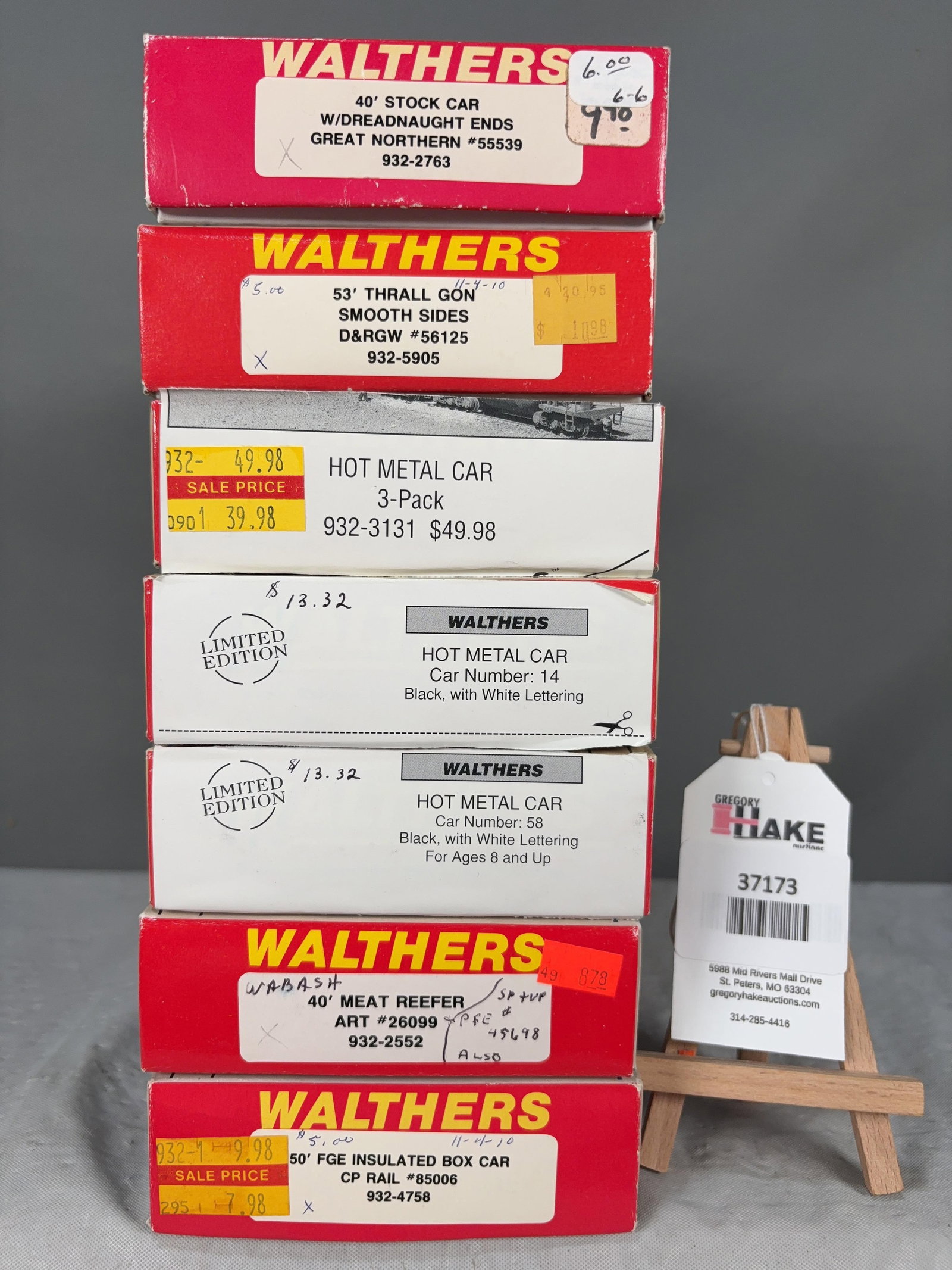 7 Walthers Freight Cars w/OB: 7 Walthers Freight Cars w/OB.� Please see Photos for details. Size 10x5x11