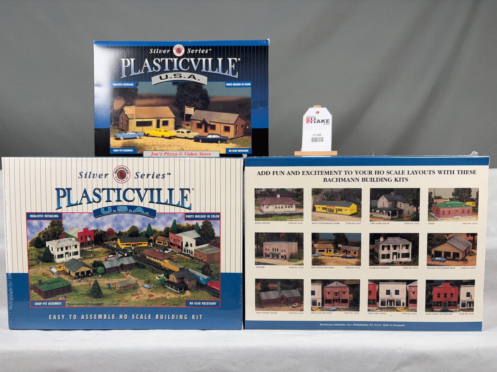 3 Bachmann Silver Series Plasticville Building Structure Kits w/OB - 2