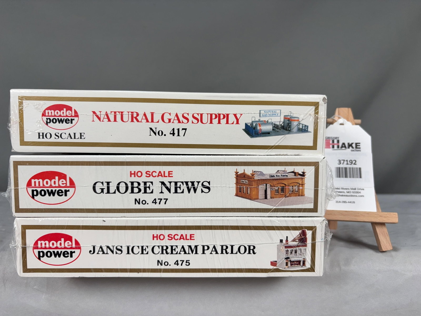3 Model Power Building Structure Kits w/OB: 3 Model Power Building Structure Kits w/OB. Natural Gas Supply 417, Globe News 477, Jan's Ice Cream Parlor 475, C9. � Size 13x8x5