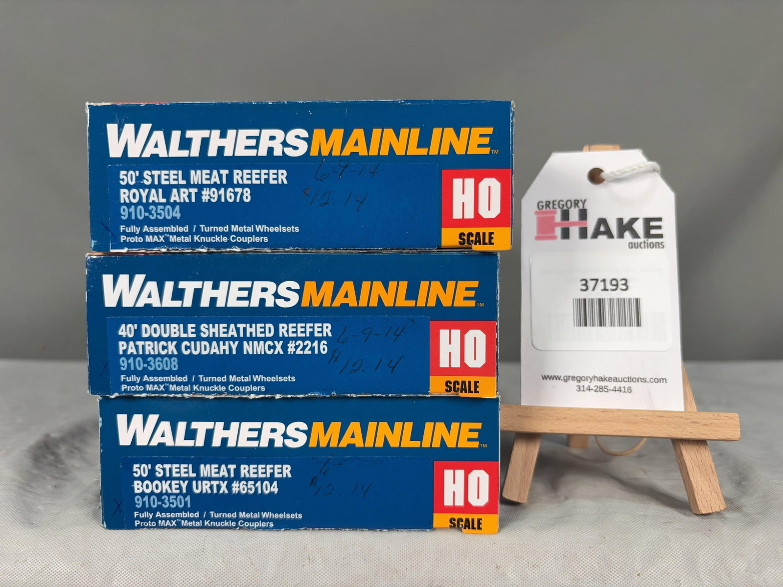 3 Walthers Mainline Reefer Cars w/OB 910-3504, 910-3608 & 910-3501 (1 of 2)