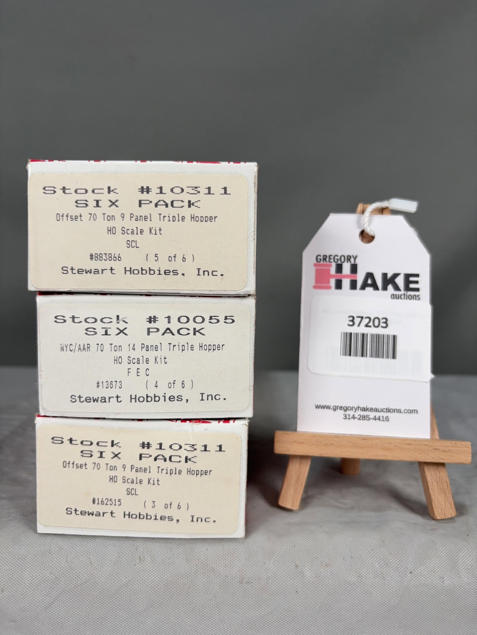 3 Stewart 9 Panel Triple Hopper Kits w/ OB 883866, 13673, 162515: 3 Stewart 9 Panel Triple Hopper Kits w/ OB 883866, 13673, 162515, C9. � Size 9x3x5