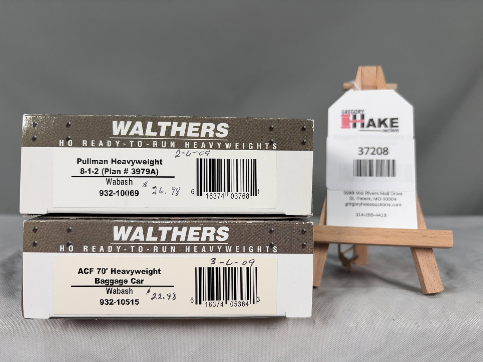 2 Walthers Ready to Run Heavyweights Wabash Pullman and Baggage Car 932-10069, 932-10515: 2 Walthers Ready to Run Heavyweights Wabash Pullman and Baggage Car 932-10069, 932-10515, C9. � Size 14x5x4