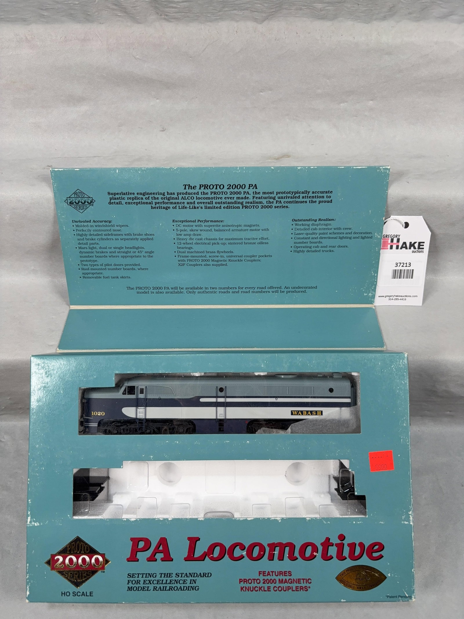 Proto 2000 Series Wabash PA Locomotive Wab #1020 21629 w/OB - 2