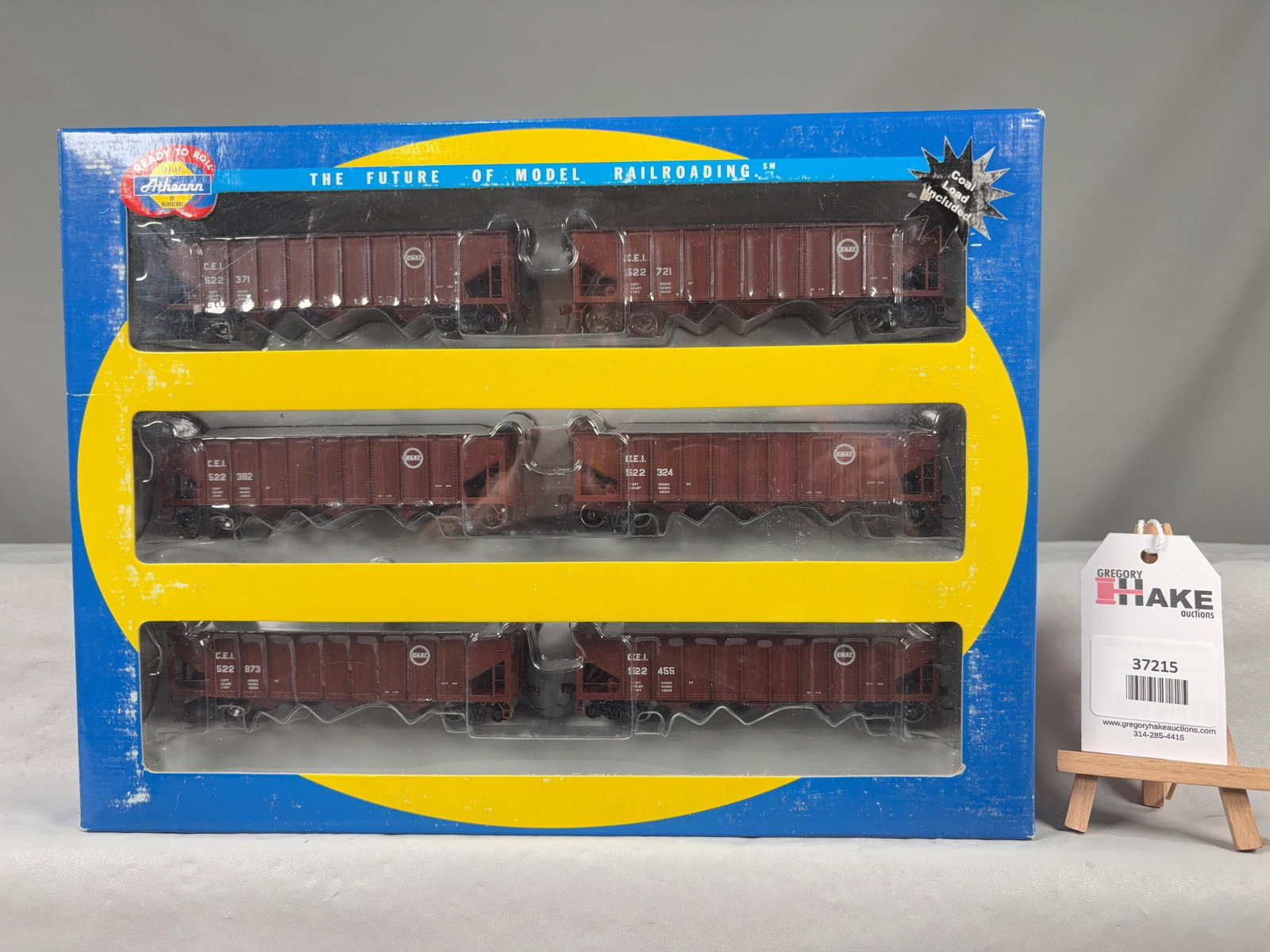 Athearn CE&I 40' 3 Bay Ribbed Hopper 6-Pack w/OB 95642 - 2