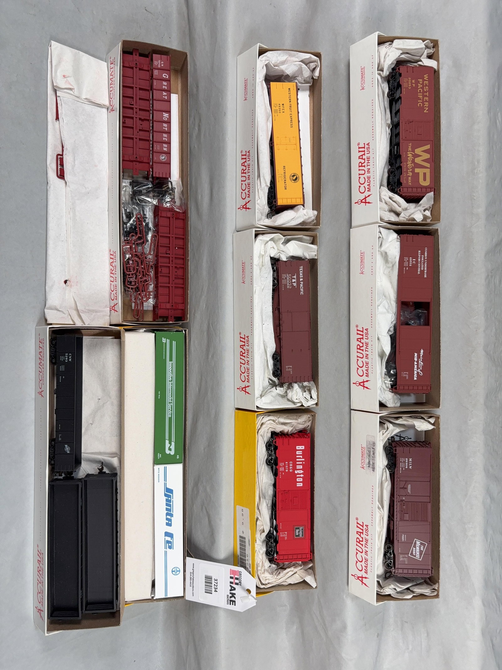 9 Accurail Freight Cars w/OB - 2