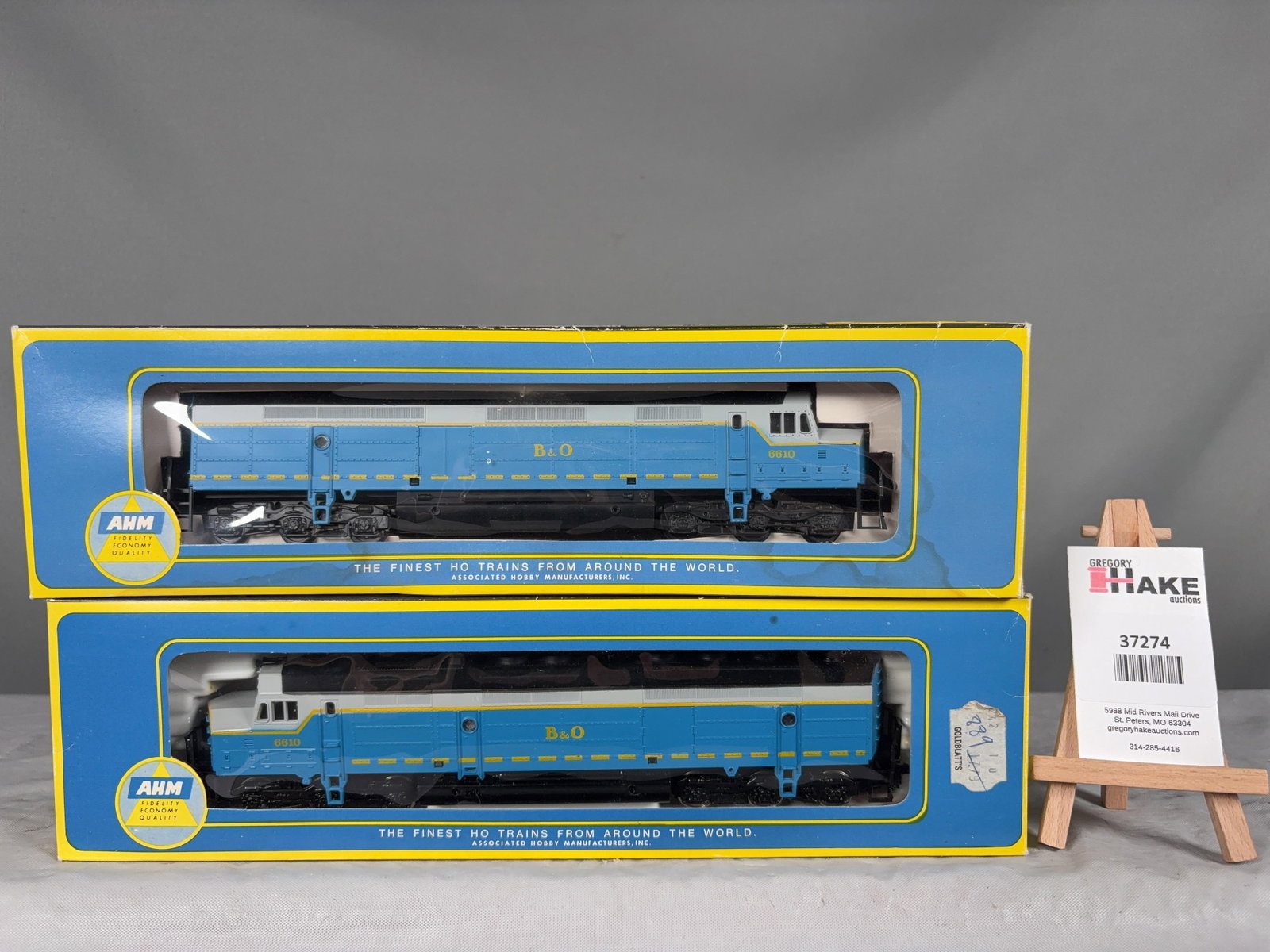 2 AHM B&O FP-45 Locomotive & Dummy w/OB 5150 FD & 5150 F - 2