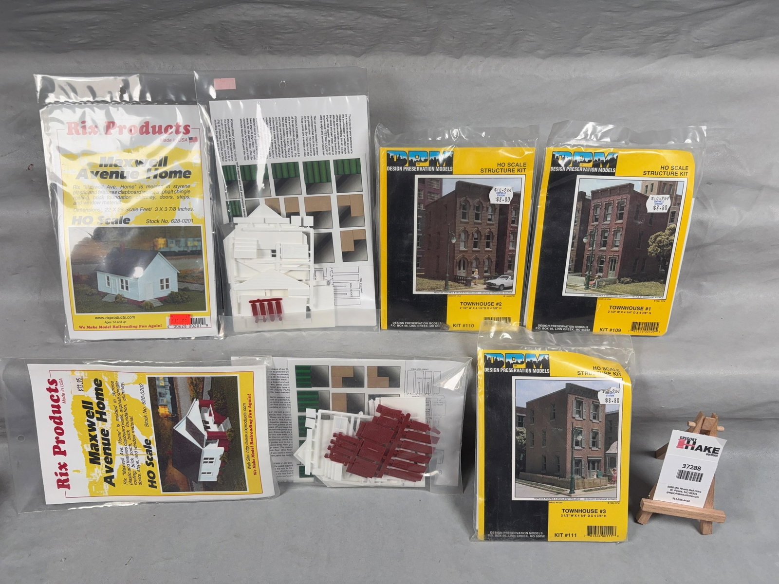7 Rix Products & DPM Structure Kits in original packaging: 7 Rix Products & DPM Structure Kits in original packaging. 4 Rix Maxwell Avenue Home Kits, DPM Townhouse #'s 1,2 & 3 Kits. Please see photos for details, C9. � Size 13x13x3