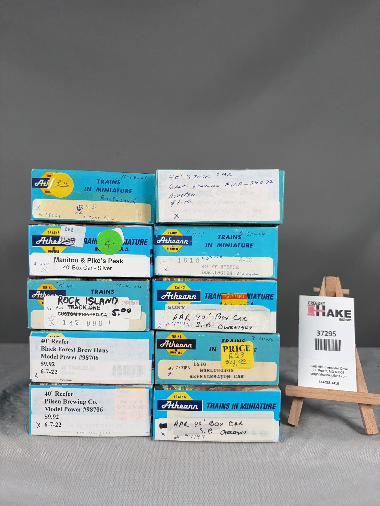 10 Athearn Freight Cars w/OB (1 of 2)
