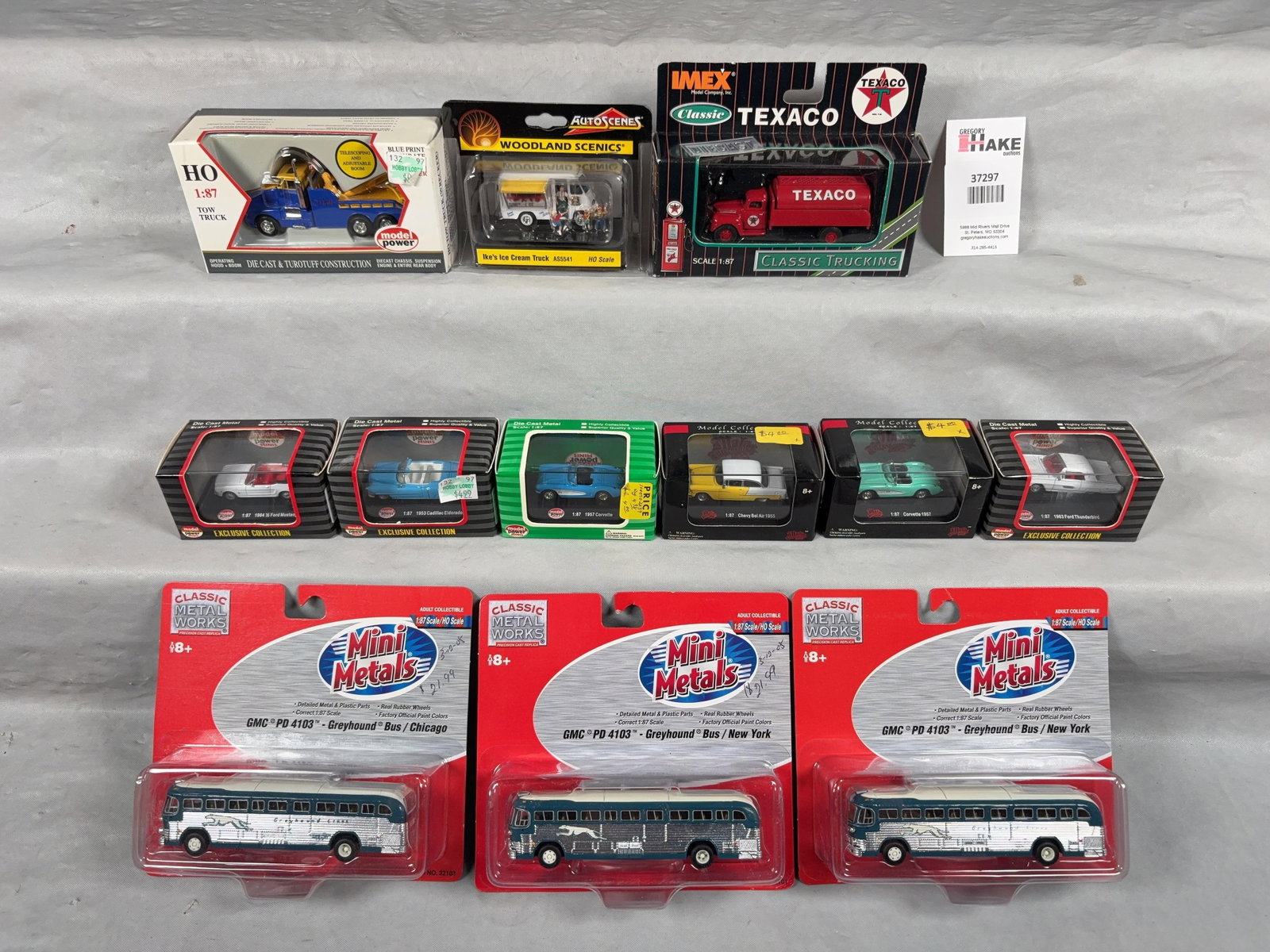 12 Trucks, Cars & Buses w/OB Model Power, Mini Metals, IMEX Model Co: 12 Trucks, Cars & Buses w/OB Model Power, Mini Metals, IMEX Model Co. Please see photos for details, C9. � Size 15x10x3