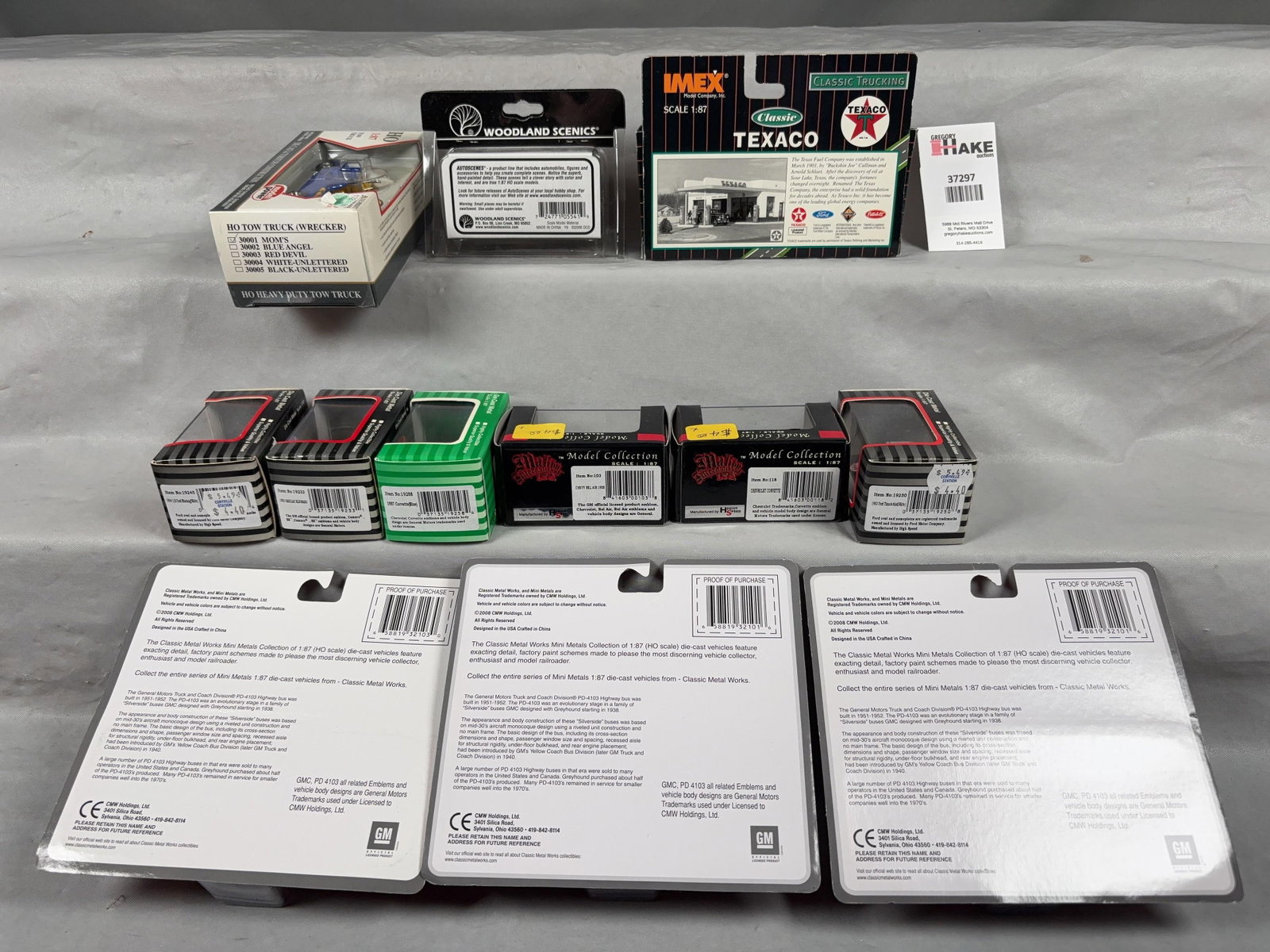 12 Trucks, Cars & Buses w/OB Model Power, Mini Metals, IMEX Model Co - 2
