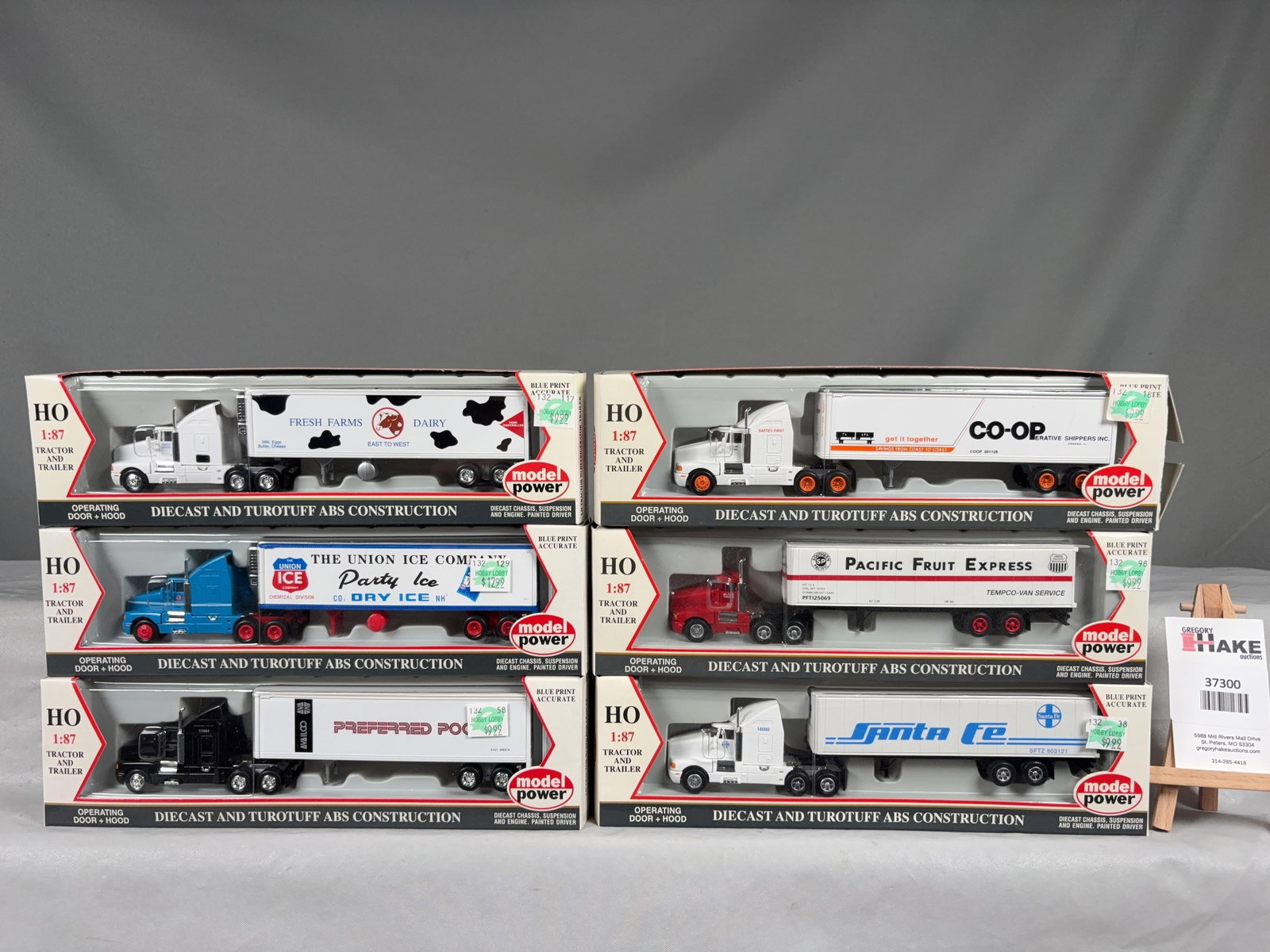 6 Model Power Tractor Trailer Trucks w/ OB - 2