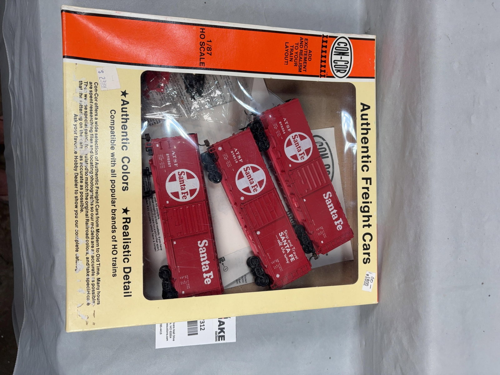 Con-Cor Santa Fe Box Car Kits w/OB - 2