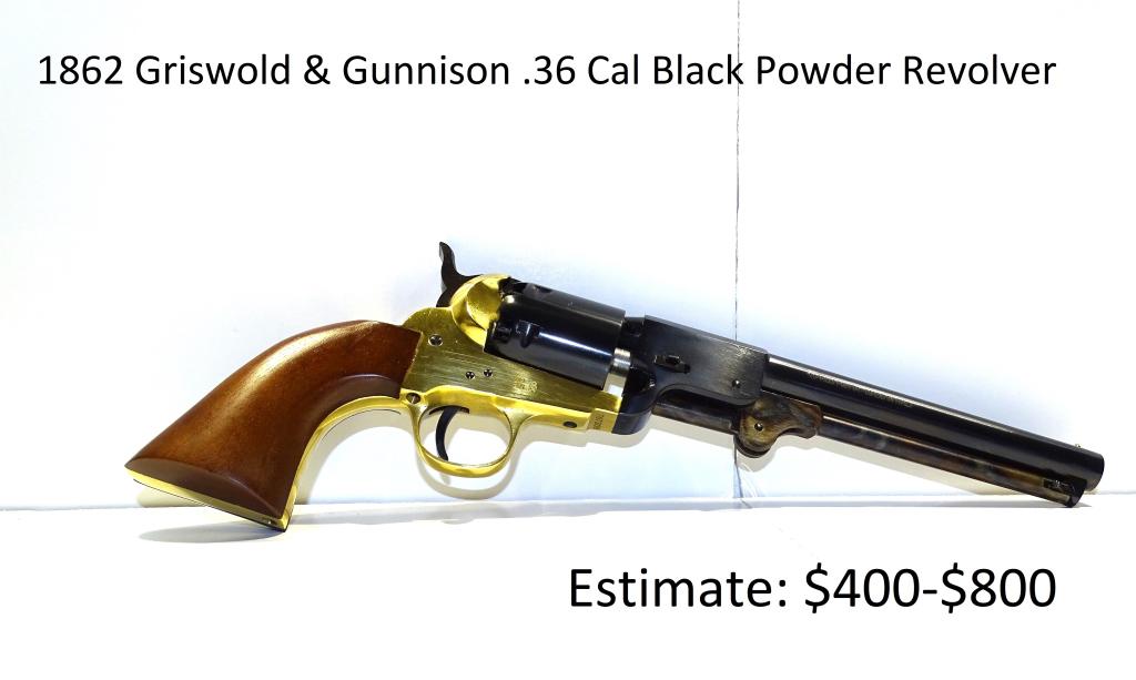 1862 Griswold & Gunnison Confederate .36 Cal: Reproduction