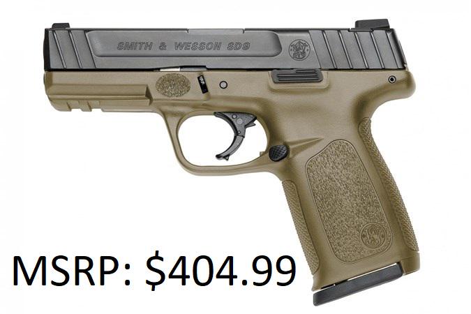 Smith & Wesson SD9VE 9mm Pistol: Brand New/ 16+1 2.218E+10