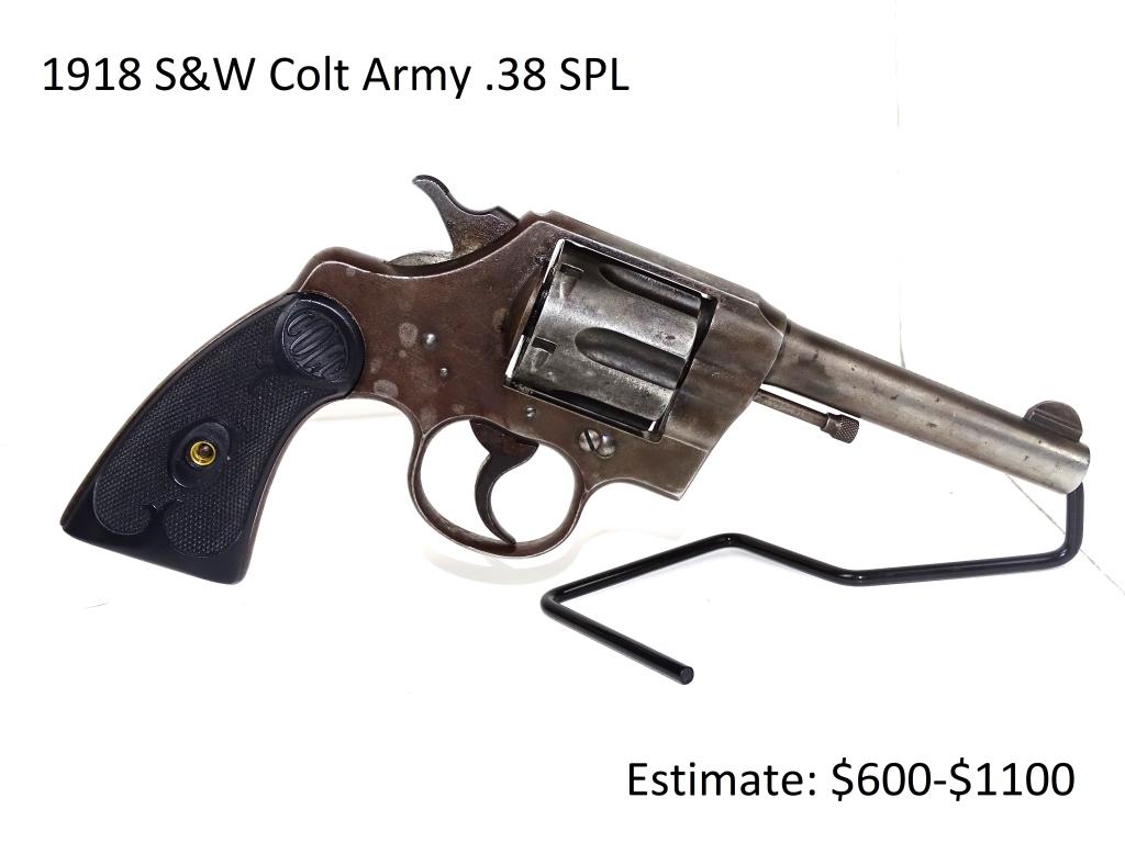 1918 Smith and Wesson Colt Army .38 SPL: 1918 Smith and Wesson Colt Army .38 SPL