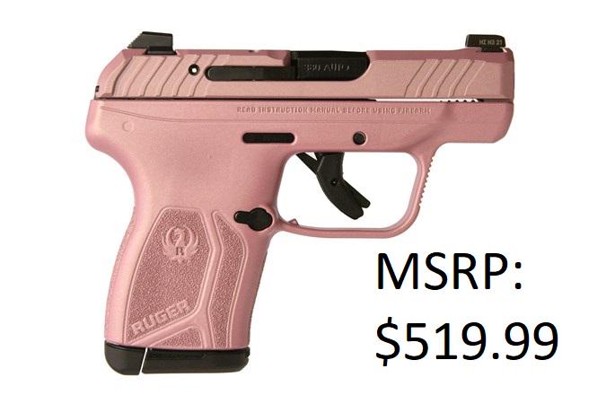 Ruger LCP MAX 380 ACP Rose Gold Pistol: Ruger LCP MAX 380 ACP Rose Gold Pistol