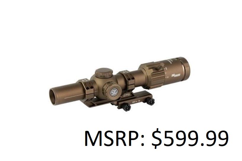Sig Sauer Tango MSR 1-6x24 30mm Coyote Scope: Sig Sauer Tango MSR 1-6x24 30mm Coyote Scope