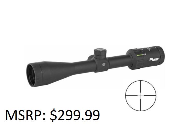 Sig Sauer Whiskey 3 3-9x40 1" Quadplex Scope: Sig Sauer Whiskey 3 3-9x40 1" Quadplex Scope