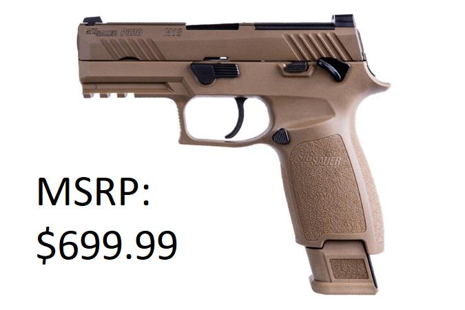 Sig Sauer P320 M18 Carry 9mm Coyote Slide Pistol: Sig Sauer P320 M18 Carry 9mm Coyote Slide Pistol
