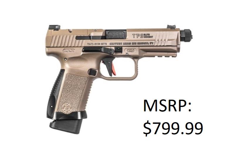 Canik Tp9sf Elite Combat 9mm Fde Pistol