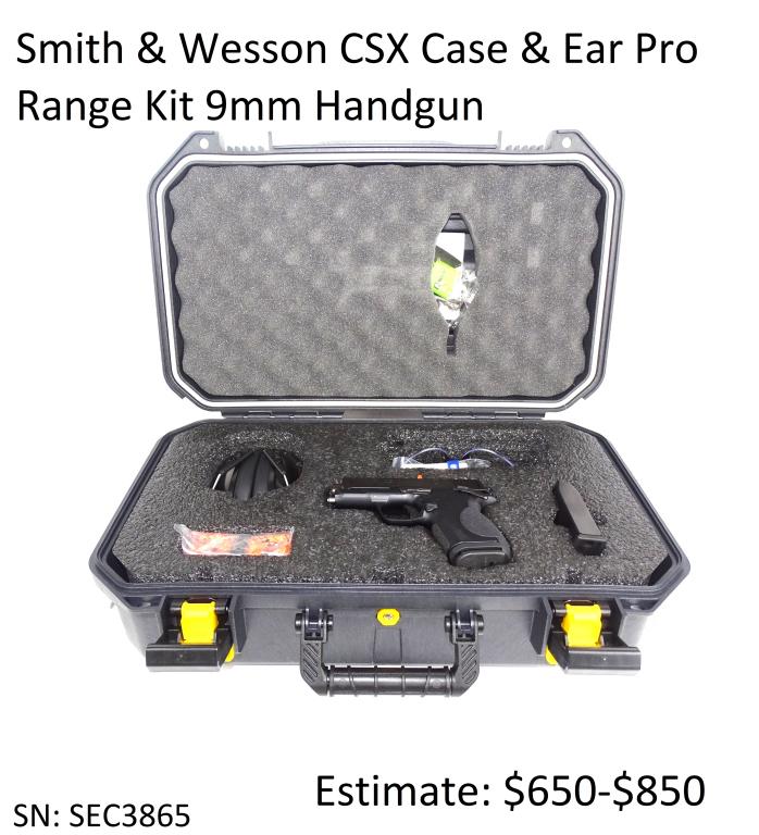 Smith & Wesson CSX 9mm Handgun Range Kit: Case & Ear Pro