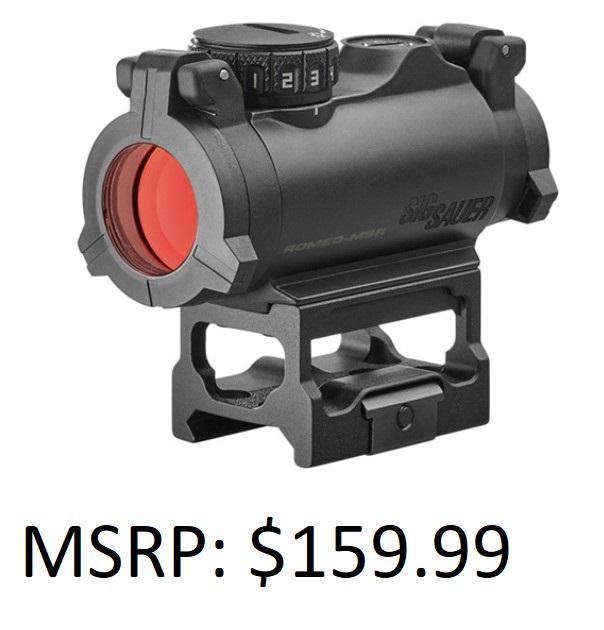 Sig Sauer Romeo MSR Compact Green Dot Sight: Brand New, 2 MOA Green Dot, 798681619382