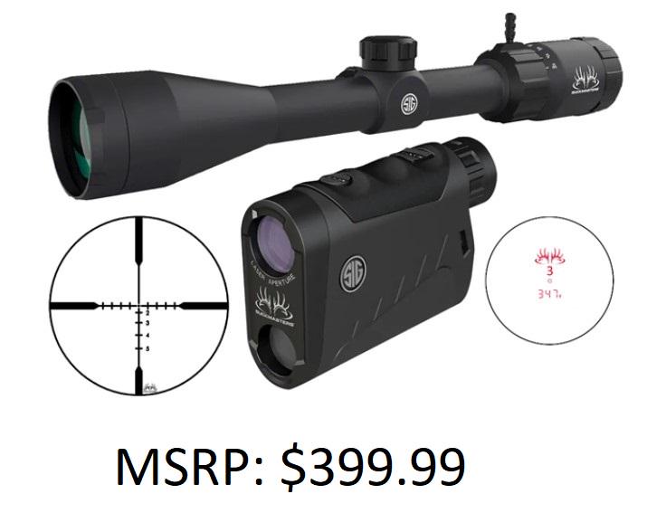 Sig Sauer Buckmasters Combo 3-9x50 Rangefinder/Sco: Brand New, 798681651870