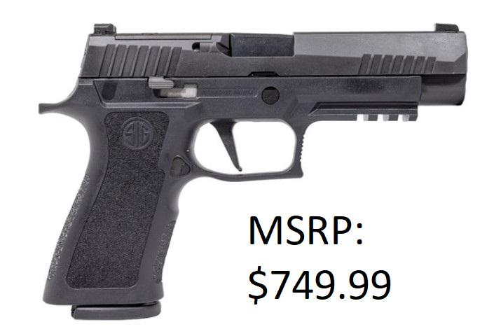 Sig Sauer P320 X-Full 9mm X-Ray Sights: Brand New, (2) 17+1 Magazines, Nitron Finish, 798681663644