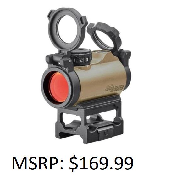 Sig Sauer Romeo MSR Compact FDE Red Dot Sight: Brand New, FDE, 2 MOA Red Dot, 798681653553