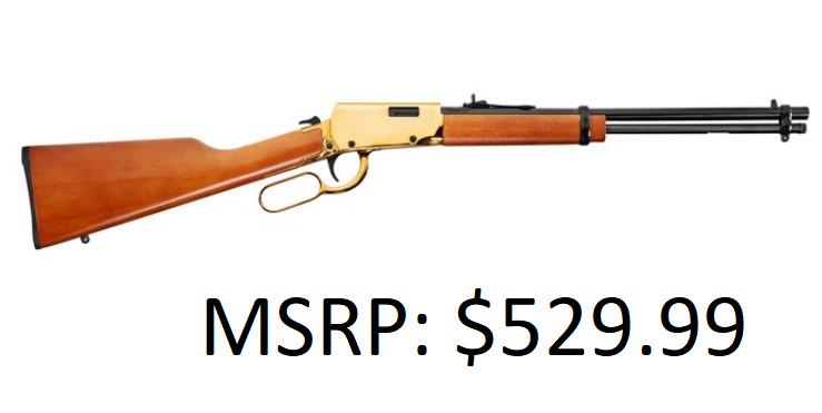 Rossi Rossi Rio Bravo 22 LR Gold Frame Rifle: Brand New, 15+1 Capacity, Wood Stock, Adjustable Sights